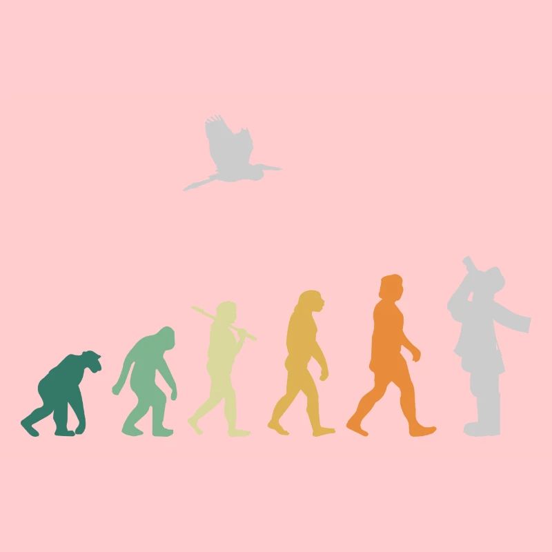 Observation des oiseaux d'ornithologie - Evolution Retro