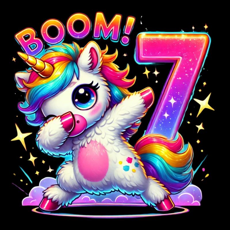 Einhorn Dab Geburtstagsshirt 7