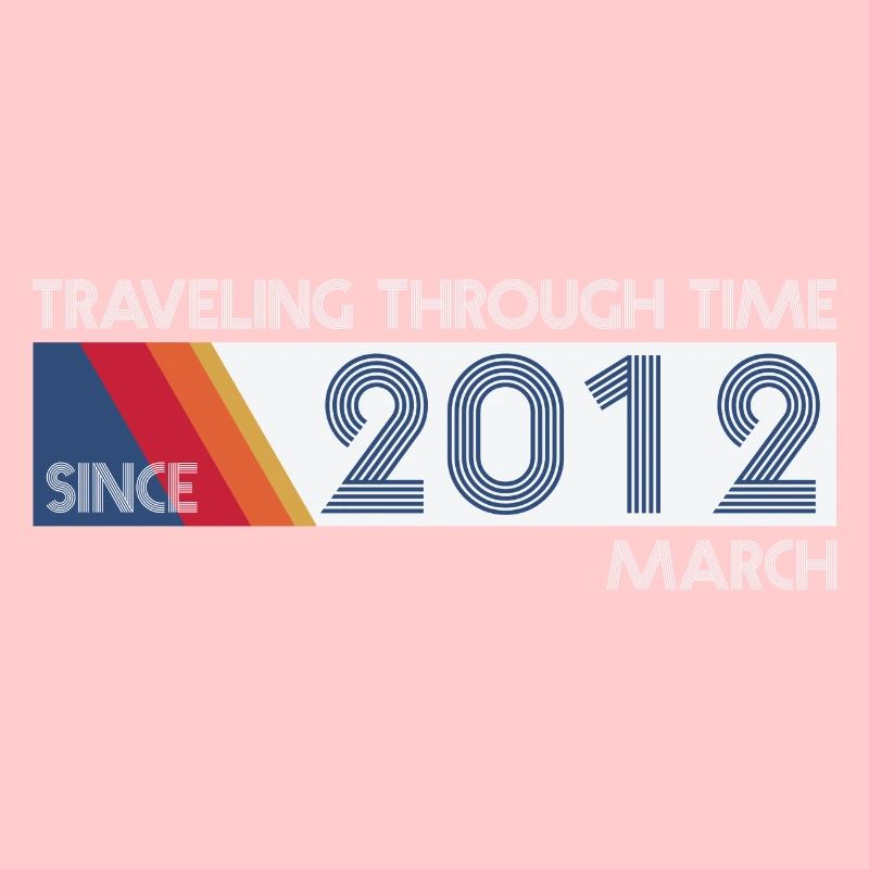 Funny Zeitreise Geburtstags Design March 2012