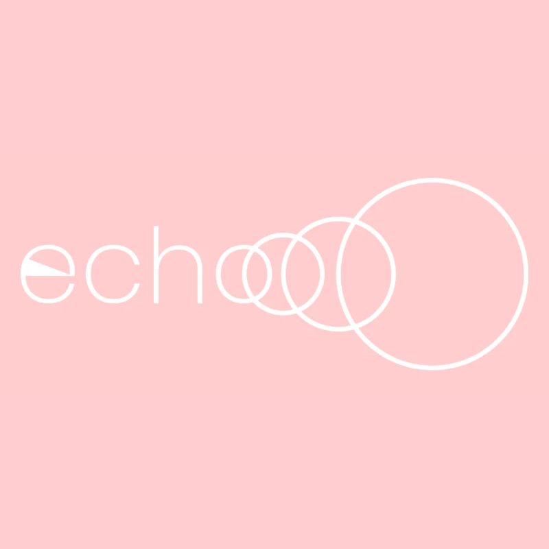 Weißes Echo-Logo