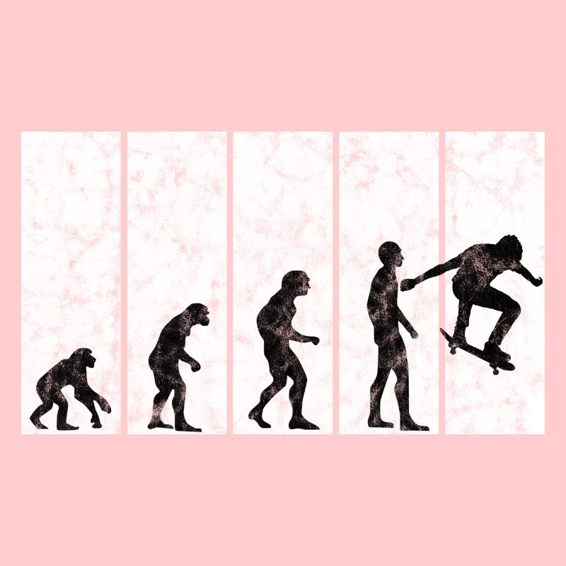 Skateboarder Skateboard Skater Skate Evolution