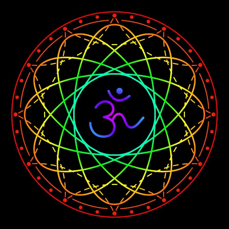 Sacred geometry with Om symbol