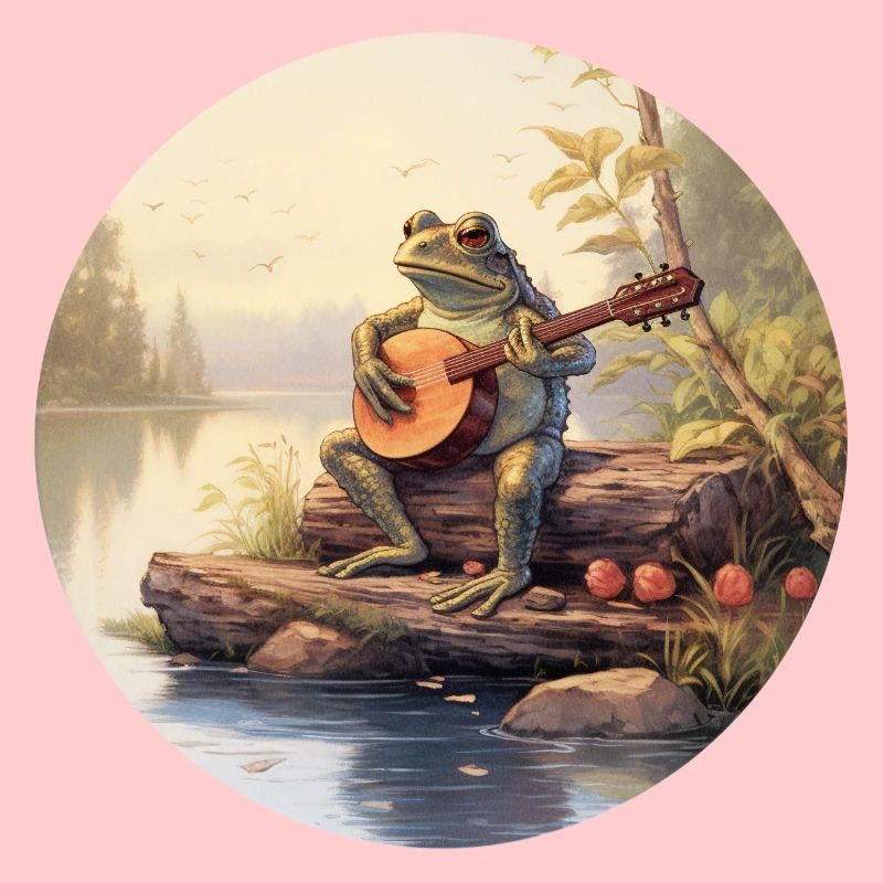 Frog joue du banjo