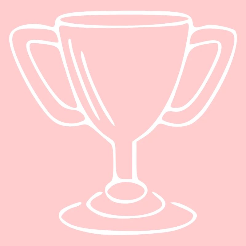 Cup Drawing Win Sketch White