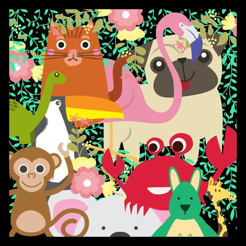 faune colorée!