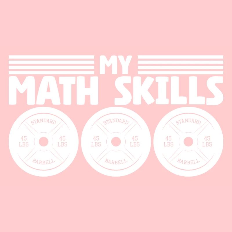 Plaques de poids d’haltérophile Bodybuilder Math