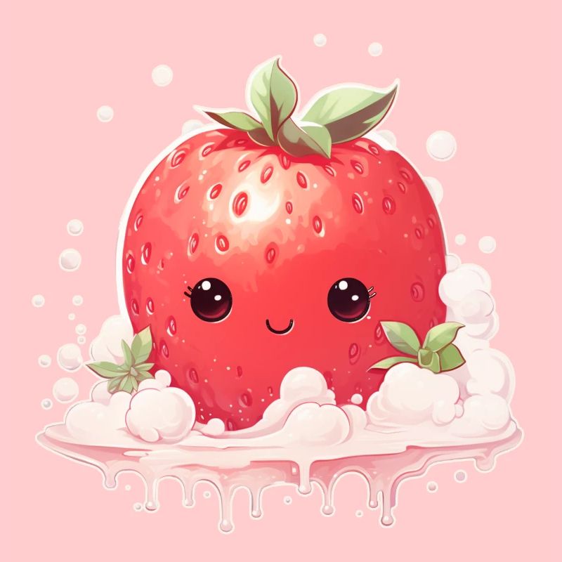 Erdbeere Kawaii