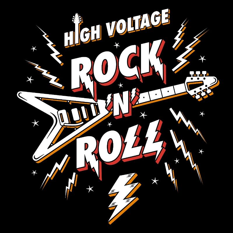 Hochspannungs-Rock'n'Roll-Gitarre