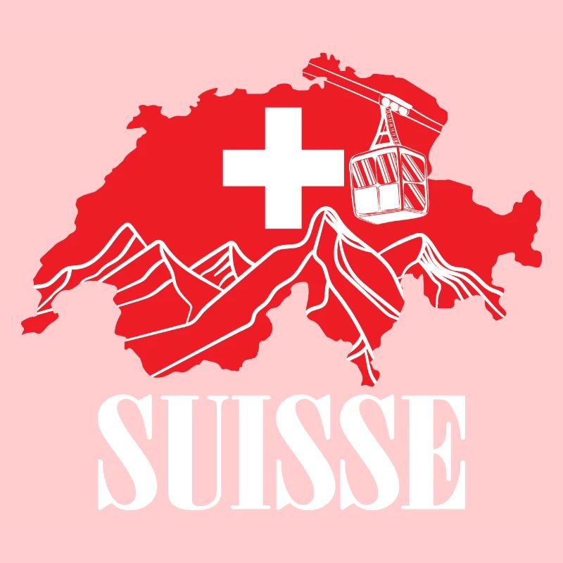 Suisse - Suisse Carte Drapeau Suisse