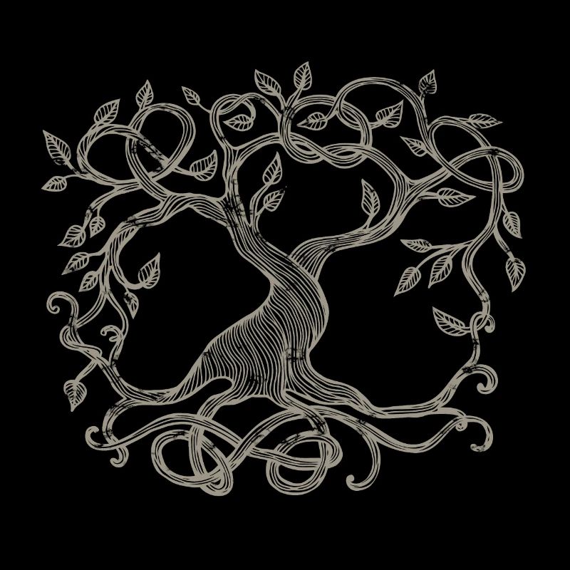 Celtic tree, beige
