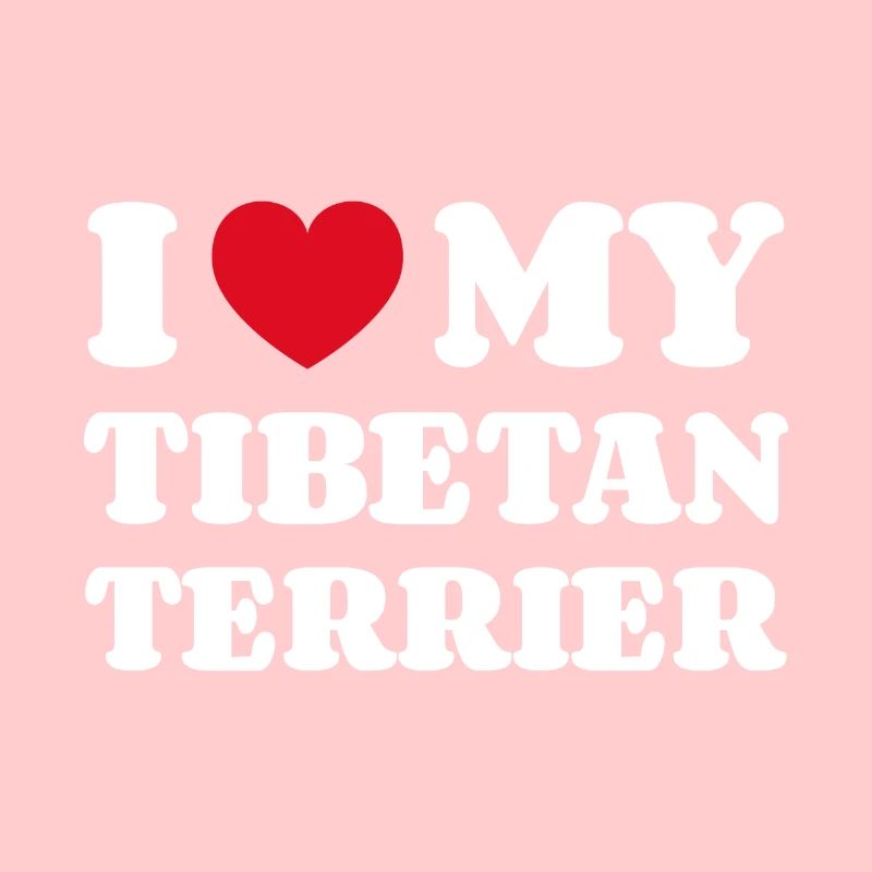 I Love My Tibetan Terrier Tibet-Terrier Geschenk