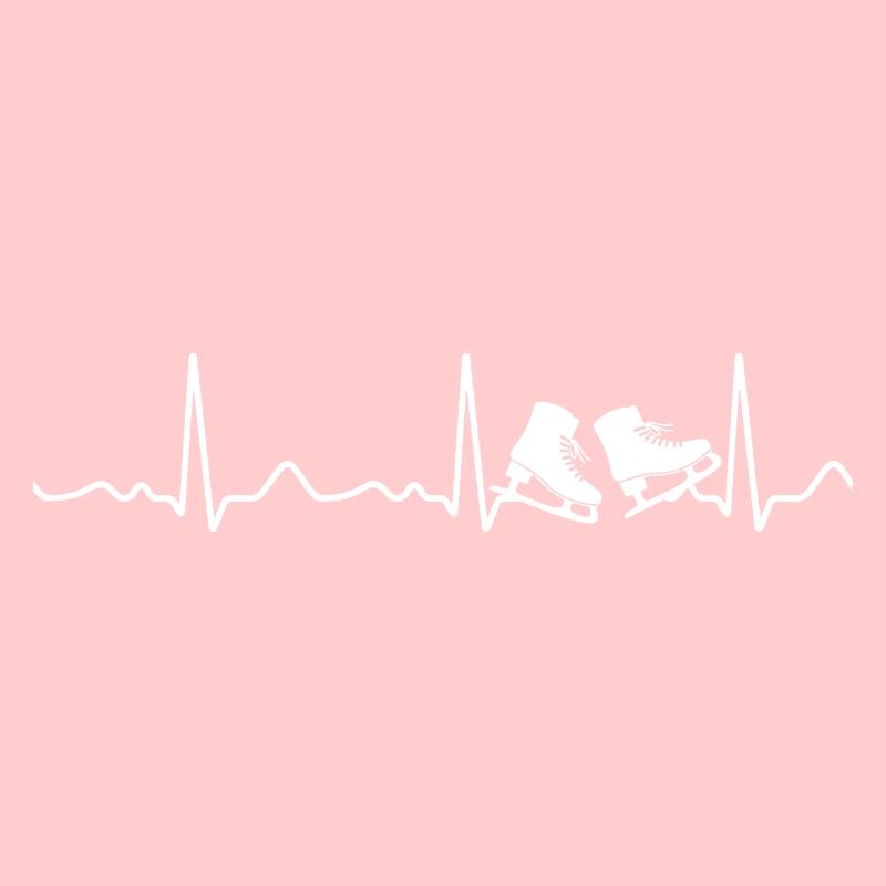 Skates - heartbeat, pulse, heart line, ecg