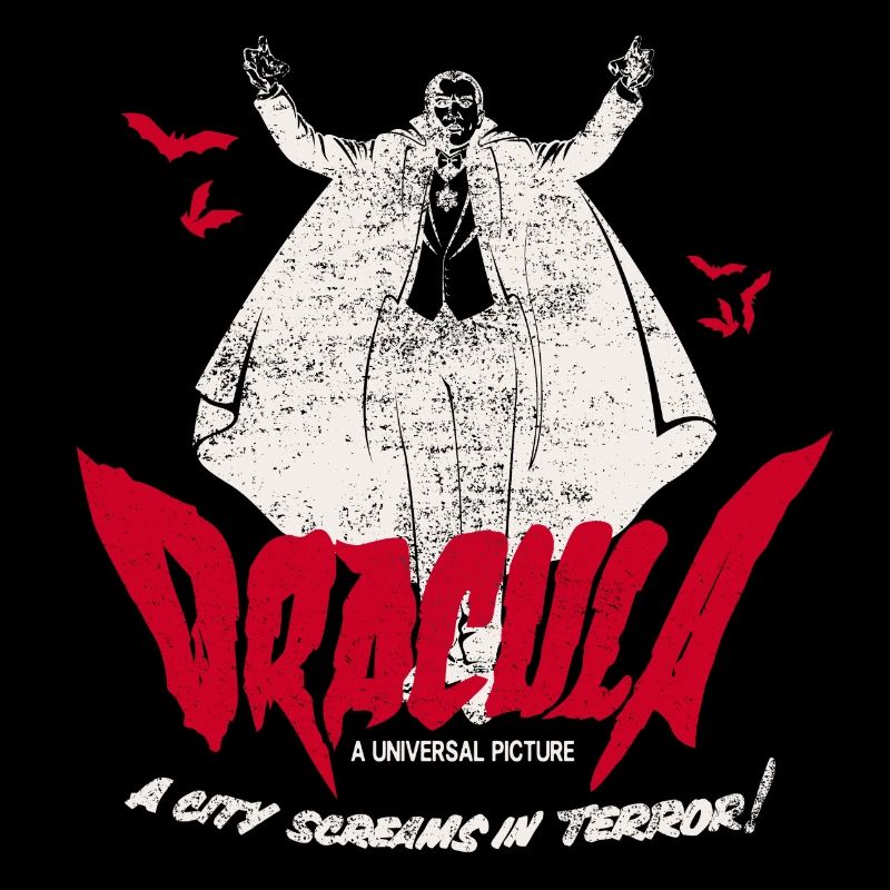 Universal Monsters Dracula Writing Red With Bats