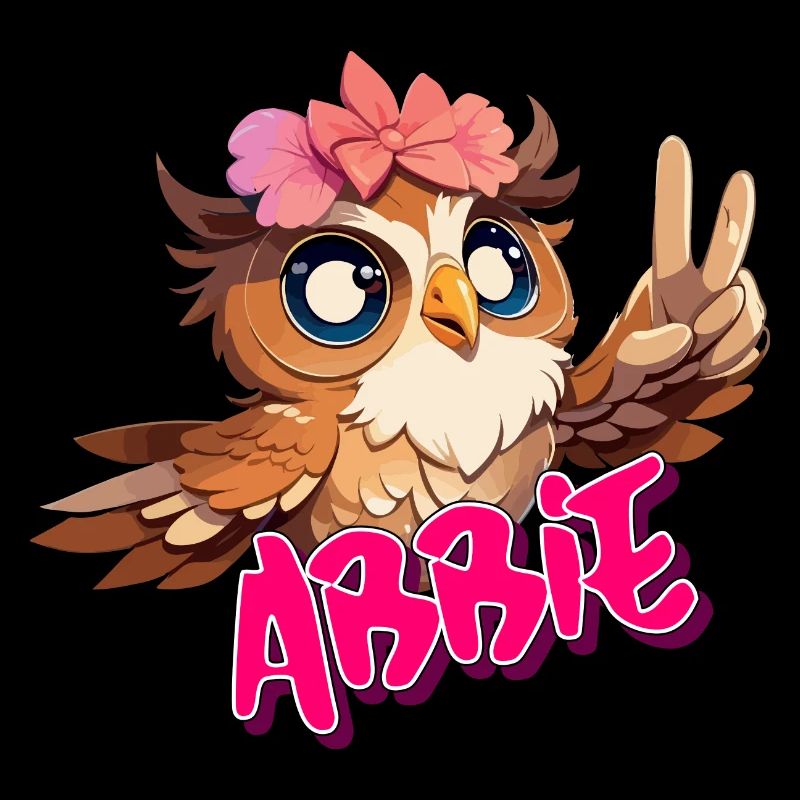 ABBIE - Schöner Mädchen Name mit süßer EULE