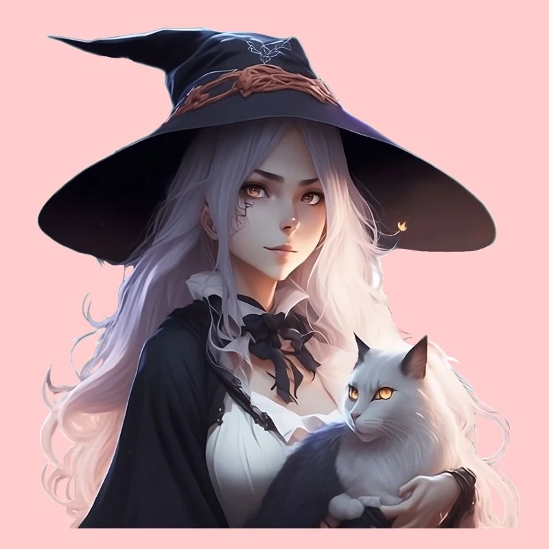 Sorcière de style anime