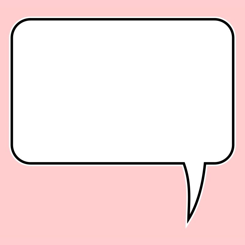 Sprechblase Rechteck Design