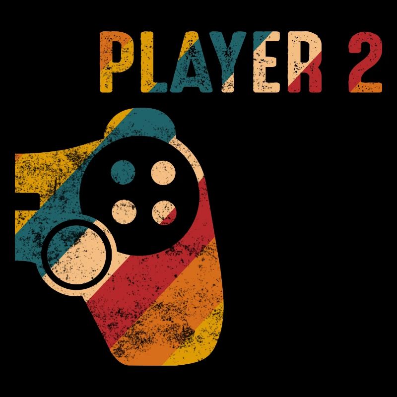 Player 2 Gamer partnerlook Geschenk