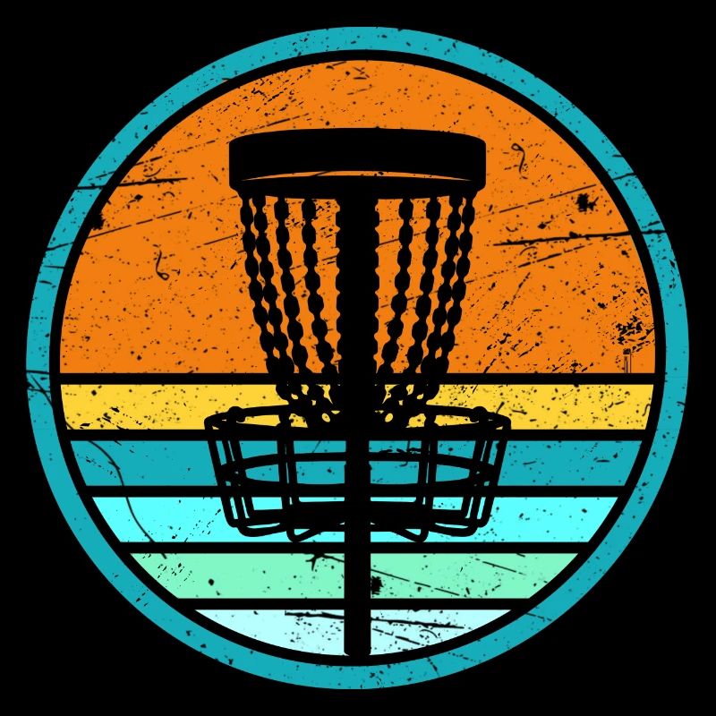 Lecteur de disc golf Disc Golf Disc Golf Player Rétro