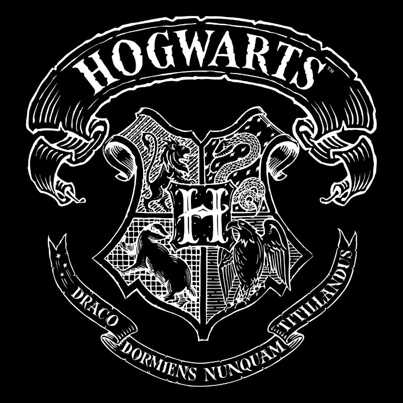 Harry Potter Poudlard Emblème Blanc