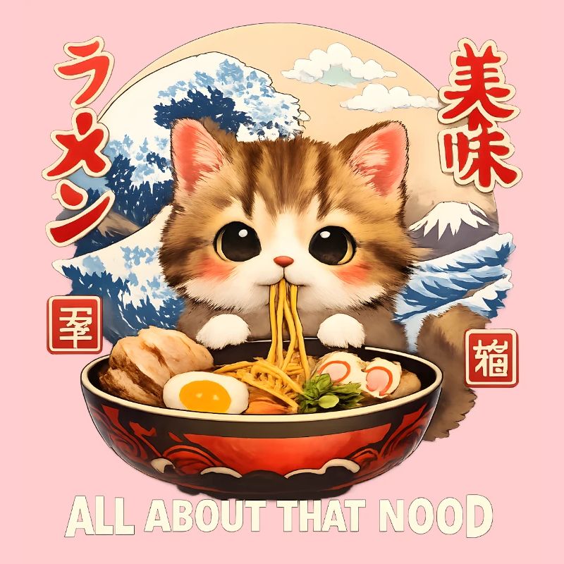 Kawaii Kätzchen Ramen Anime