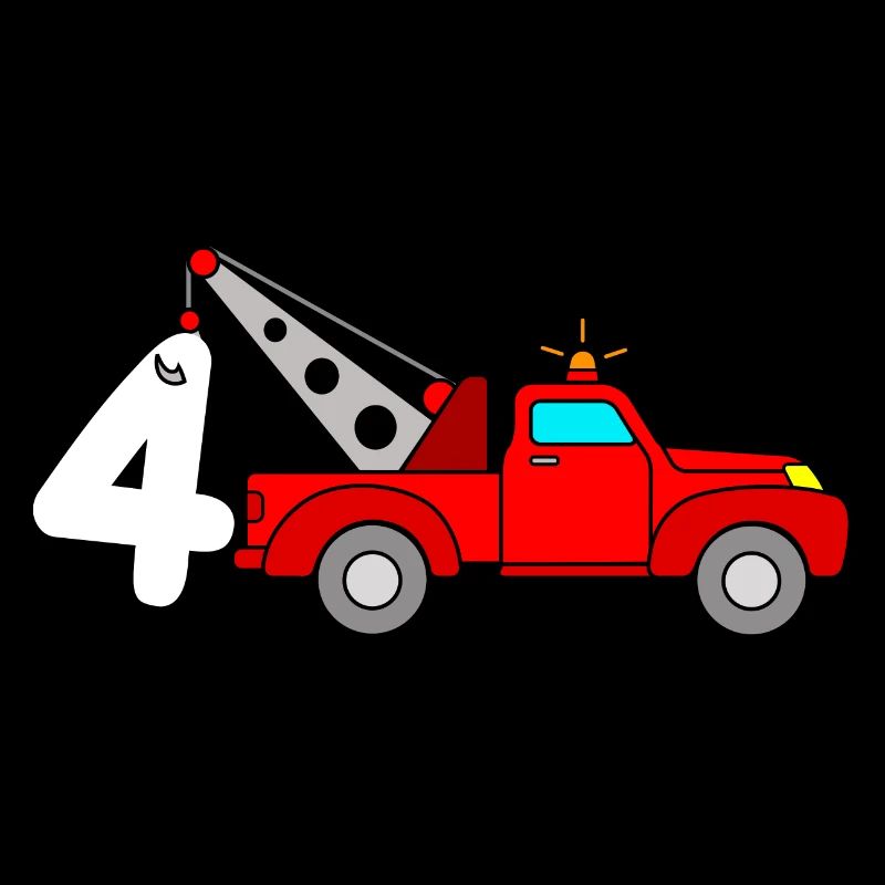 Abschleppwagen Abschlepper 4 Jahre Geburtstag