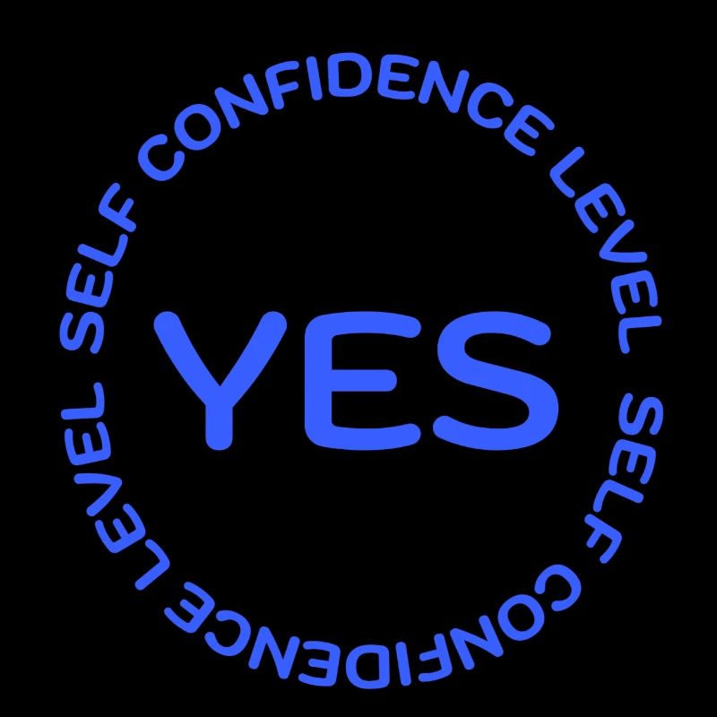SELF CONFIDENCE LEVEL YES blau