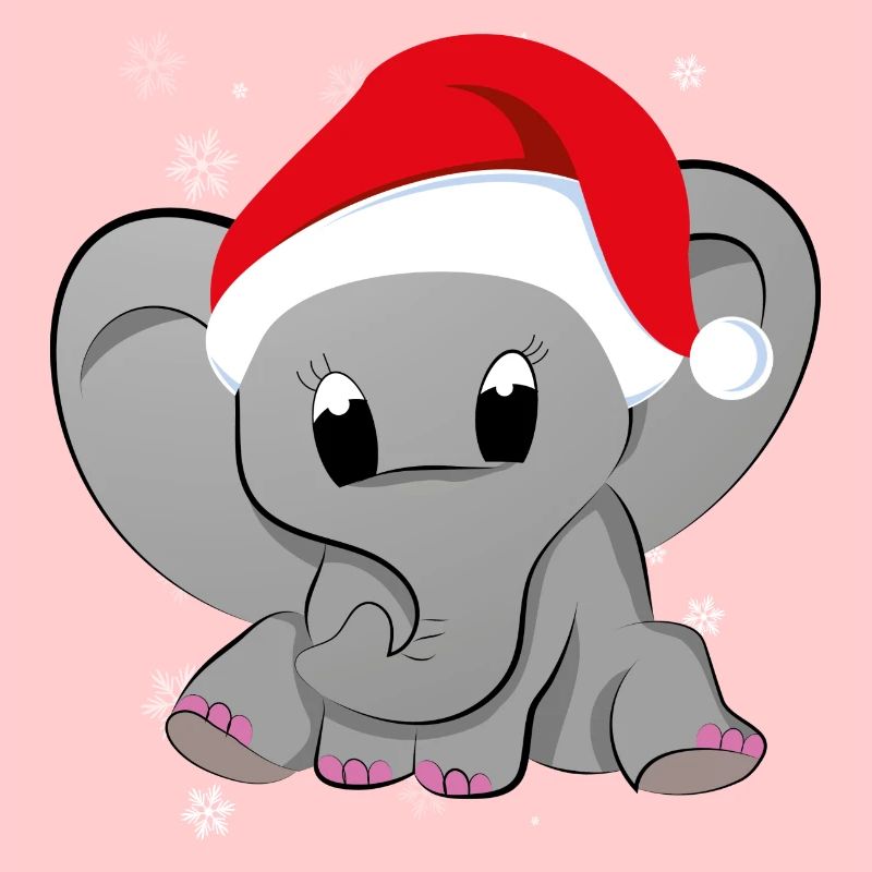 Éléphant de noël bébé éléphant bébé bébé