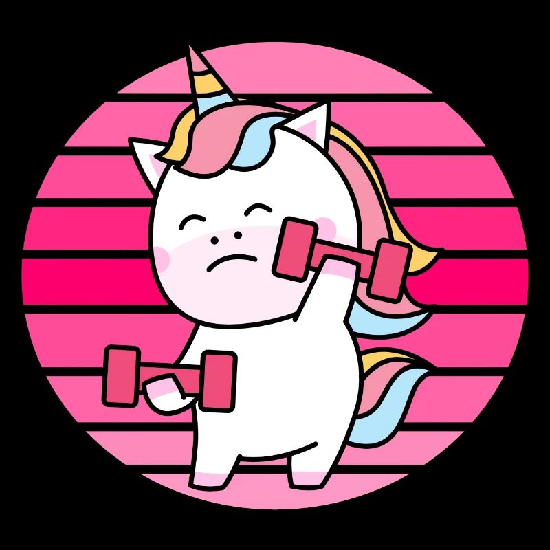 Muscle Unicorn Sunset