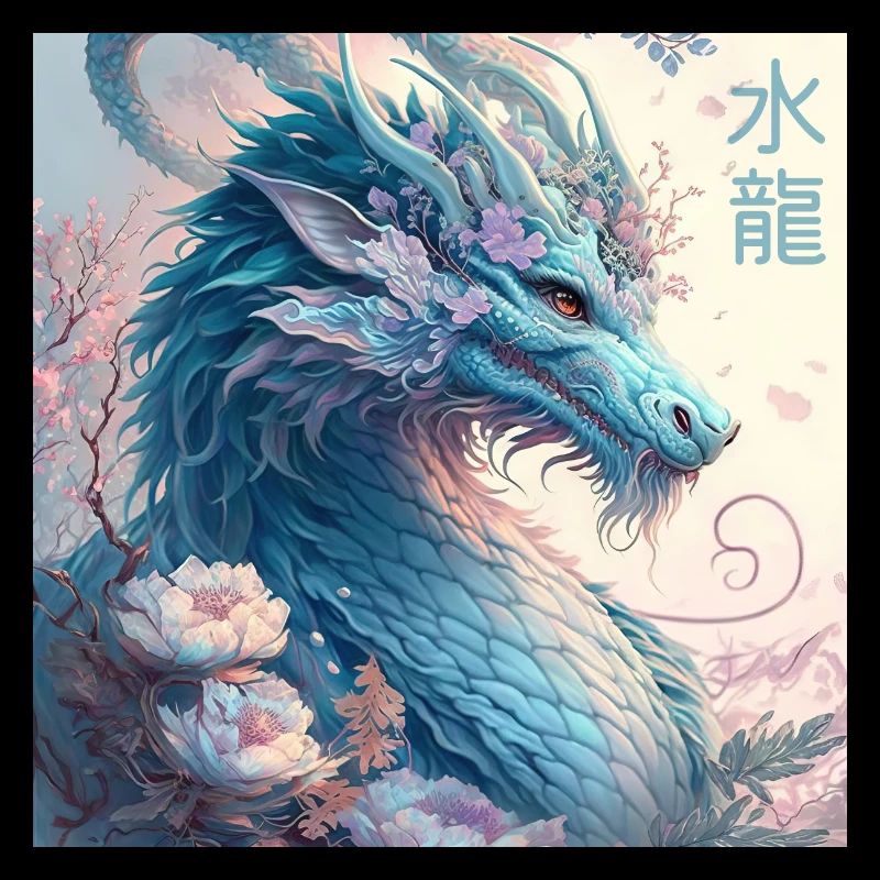 Blaue Wasserdrache