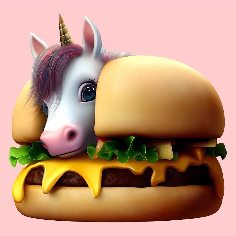 Unicorn Cheeseburger