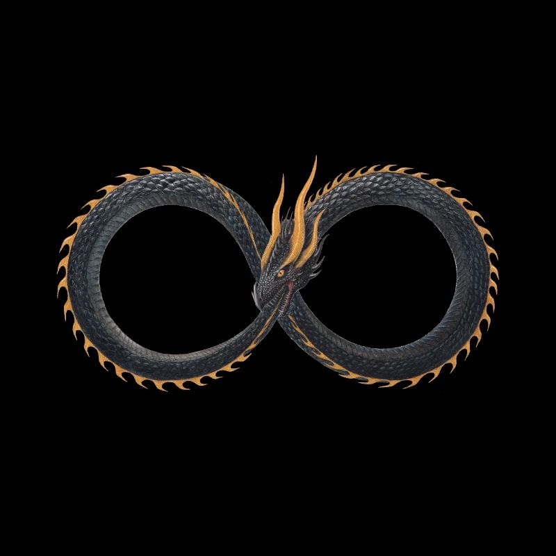 Ouroboros Dragon - Symbole Infinity