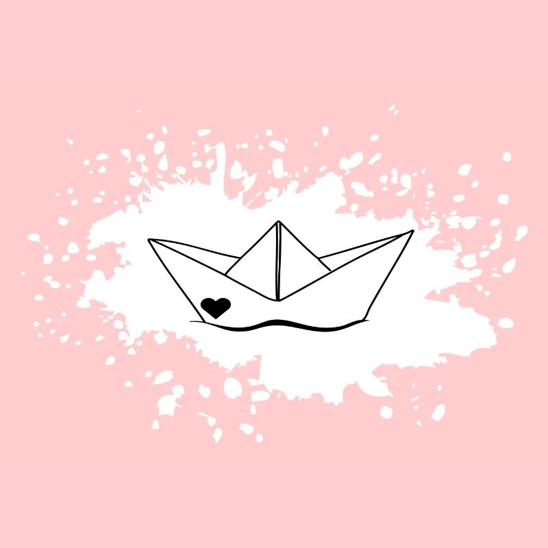 Farbklecks Schiffchen