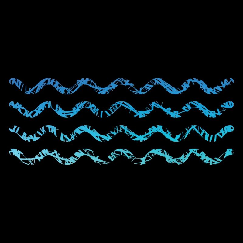 Waves Scribble Colors Wave Sailor