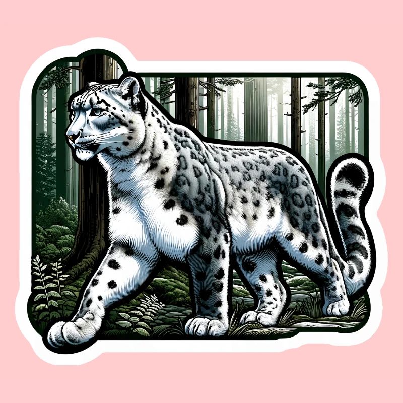 Schneeleopard Leopard Weißer Leopard