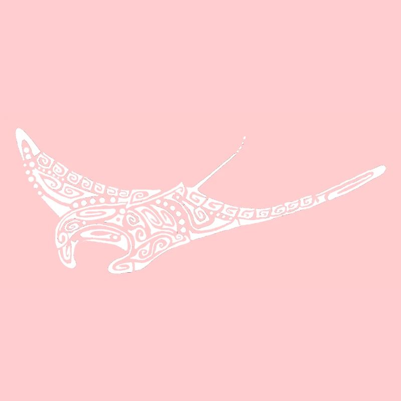 weißes Mantarochen-Tattoo