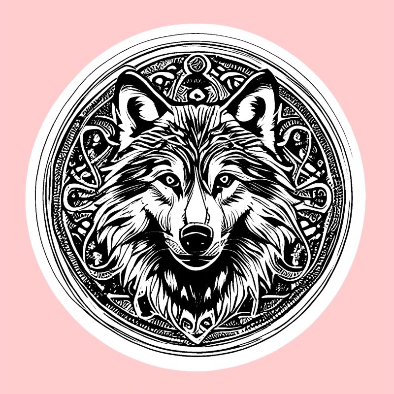 Wolf Wikinger Nordisch Kreis Centic