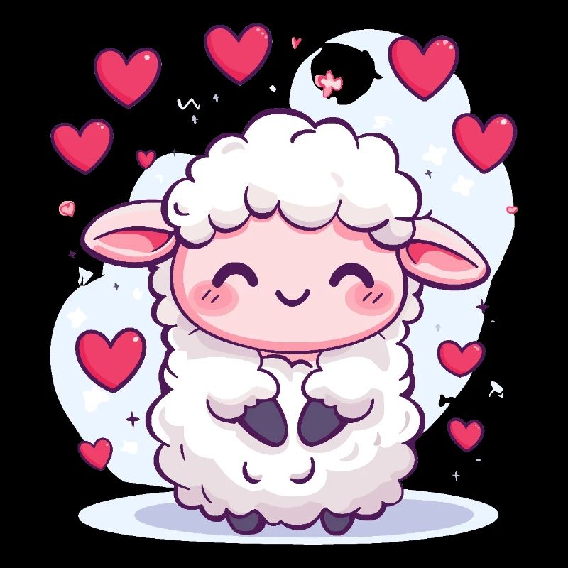 Mouton chibi pour un cadeau pour bébé
