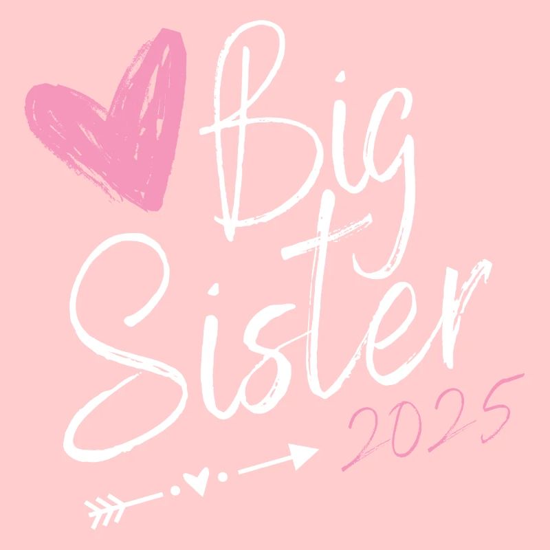 Ich werde große Schwester 2025 Mädchen Big Sister
