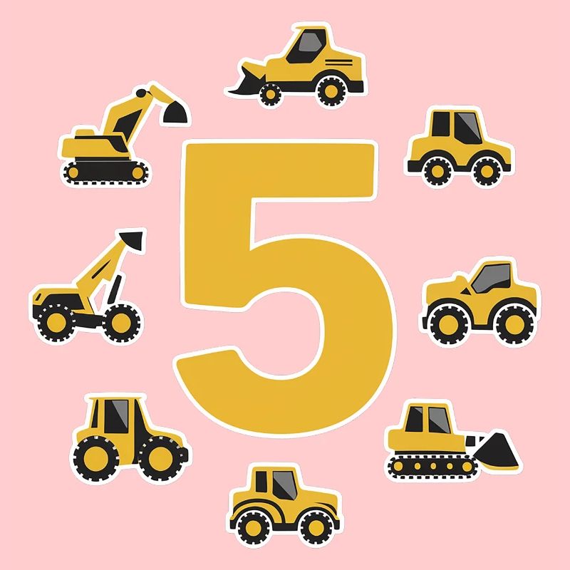 Construction site - 5 years - 5th birthday