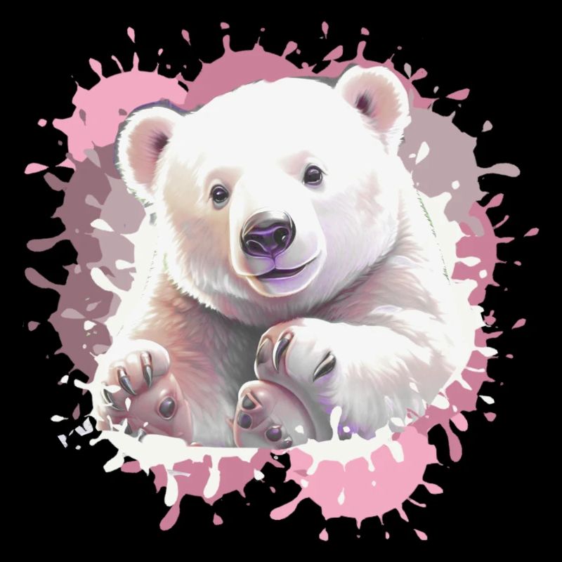 Eisbär, Bär, Babyeisbär,pink