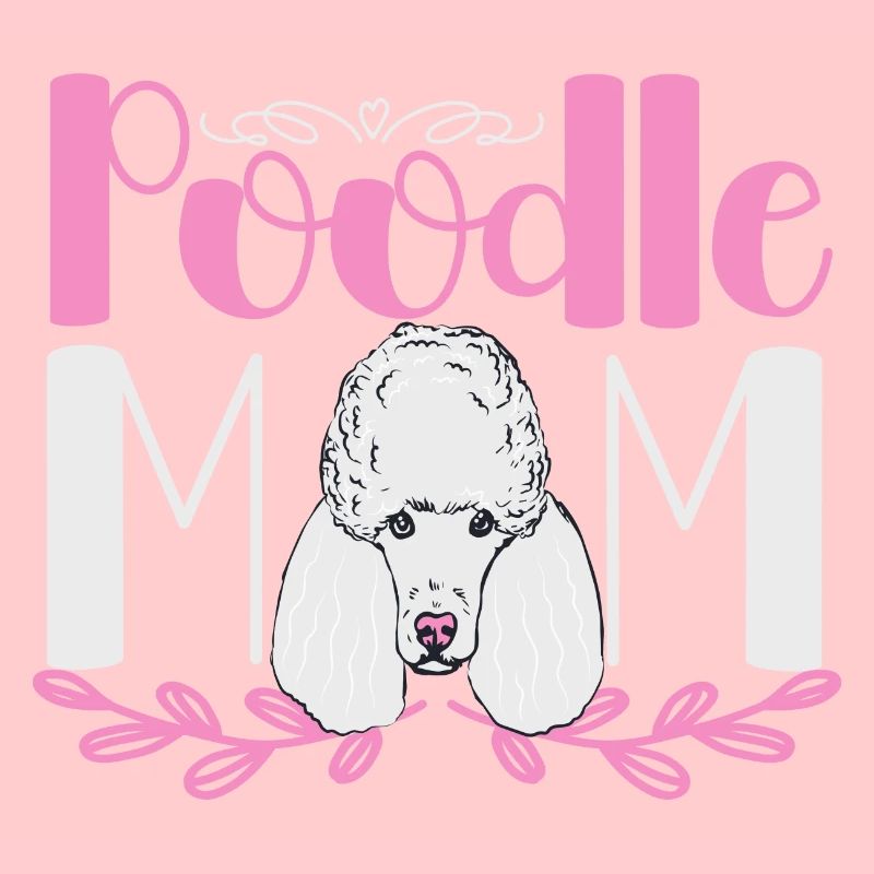 Caniche Maman Chien Caniche Mama