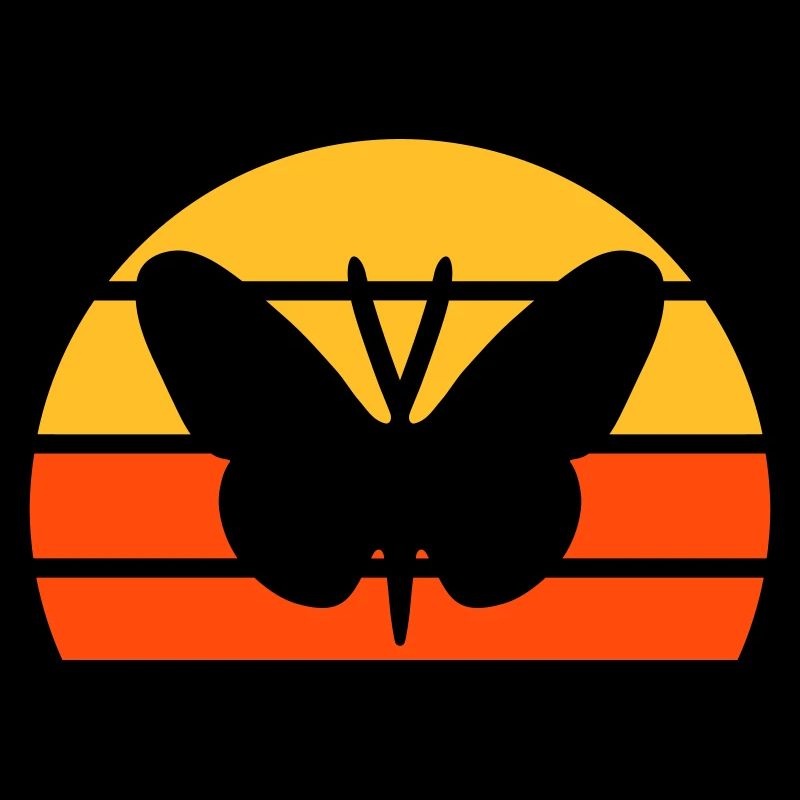 Schmetterling vor einer Halbsonne