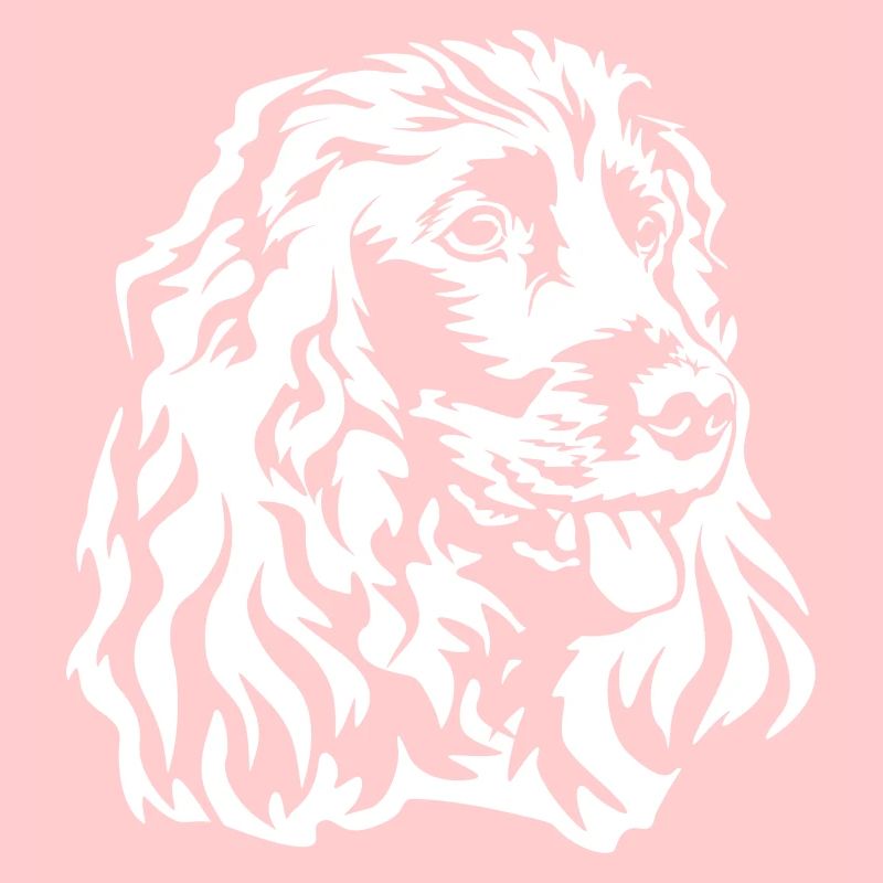 Tête de Cocker Spaniel "Black Edition"