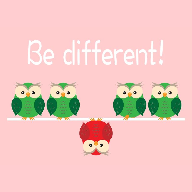 Be Different! Spaß Spruch Slogan Anders sein