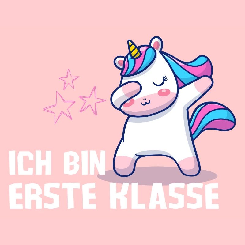 Ich bin erste Klasse Einhorn Einschulung