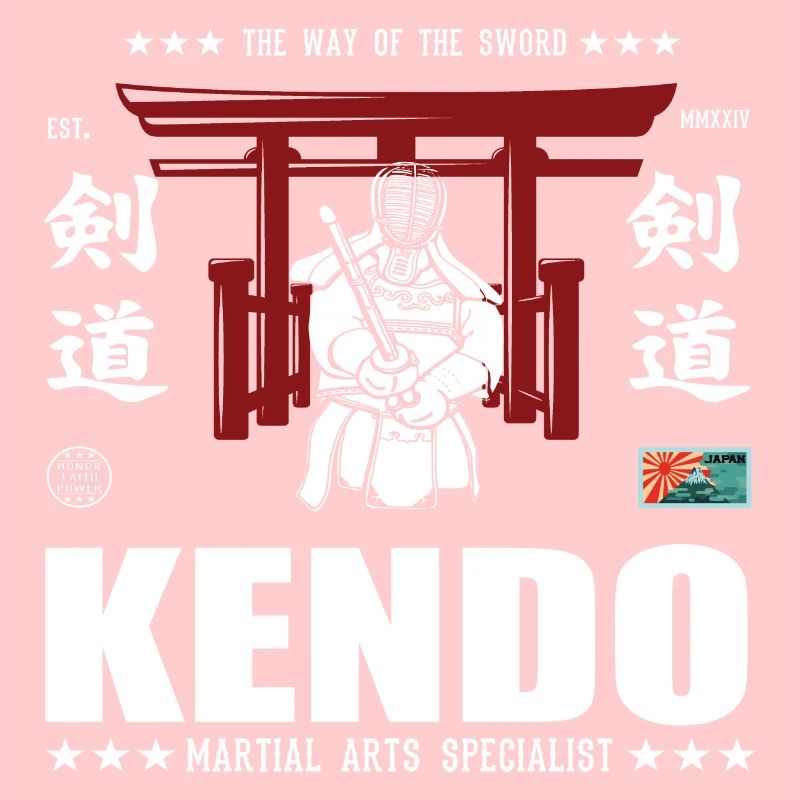 cooles Kendo Kampfsport Design mit Kanji
