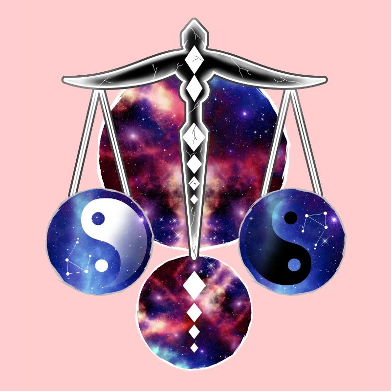 Libra - Waage Sternzeichen bunt