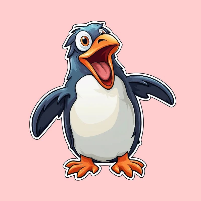 Cooler lustiger Pinguin