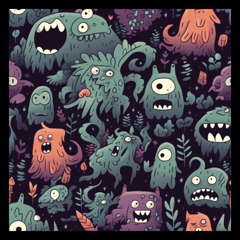 Cute Scary Forest Monsters