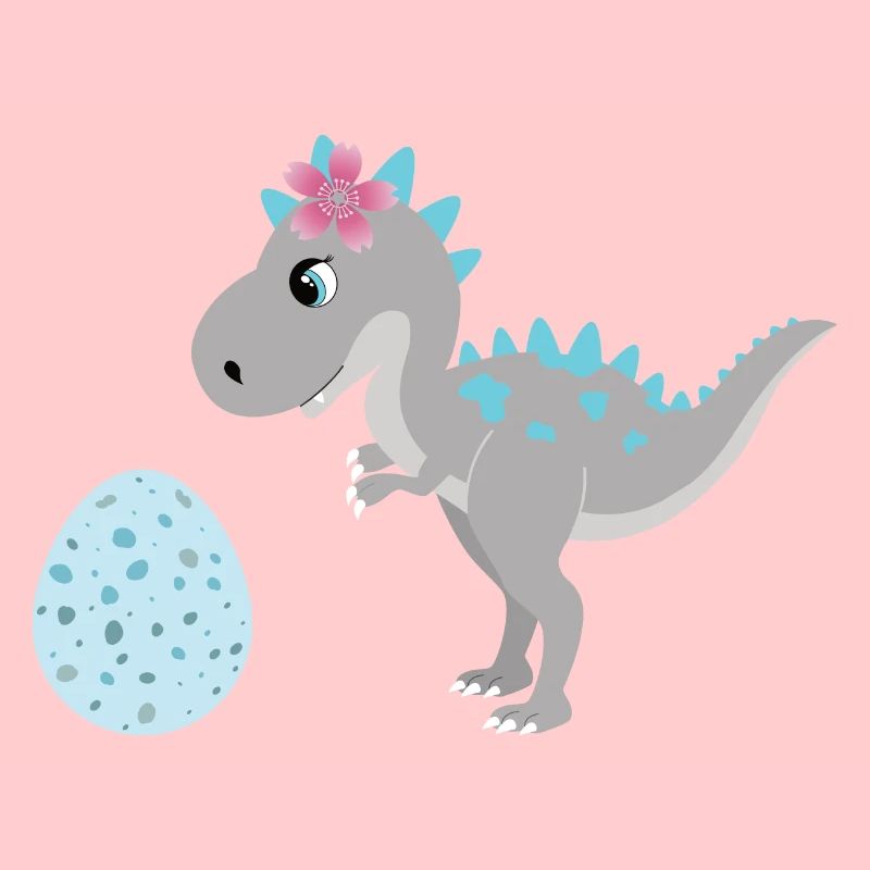 Dino Dinosaurier Ei Mama große Schwester Mädchen